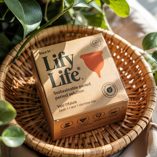 Lify Life Large Menstrual Cup – Maximum Capacity for Heavy Flow Days