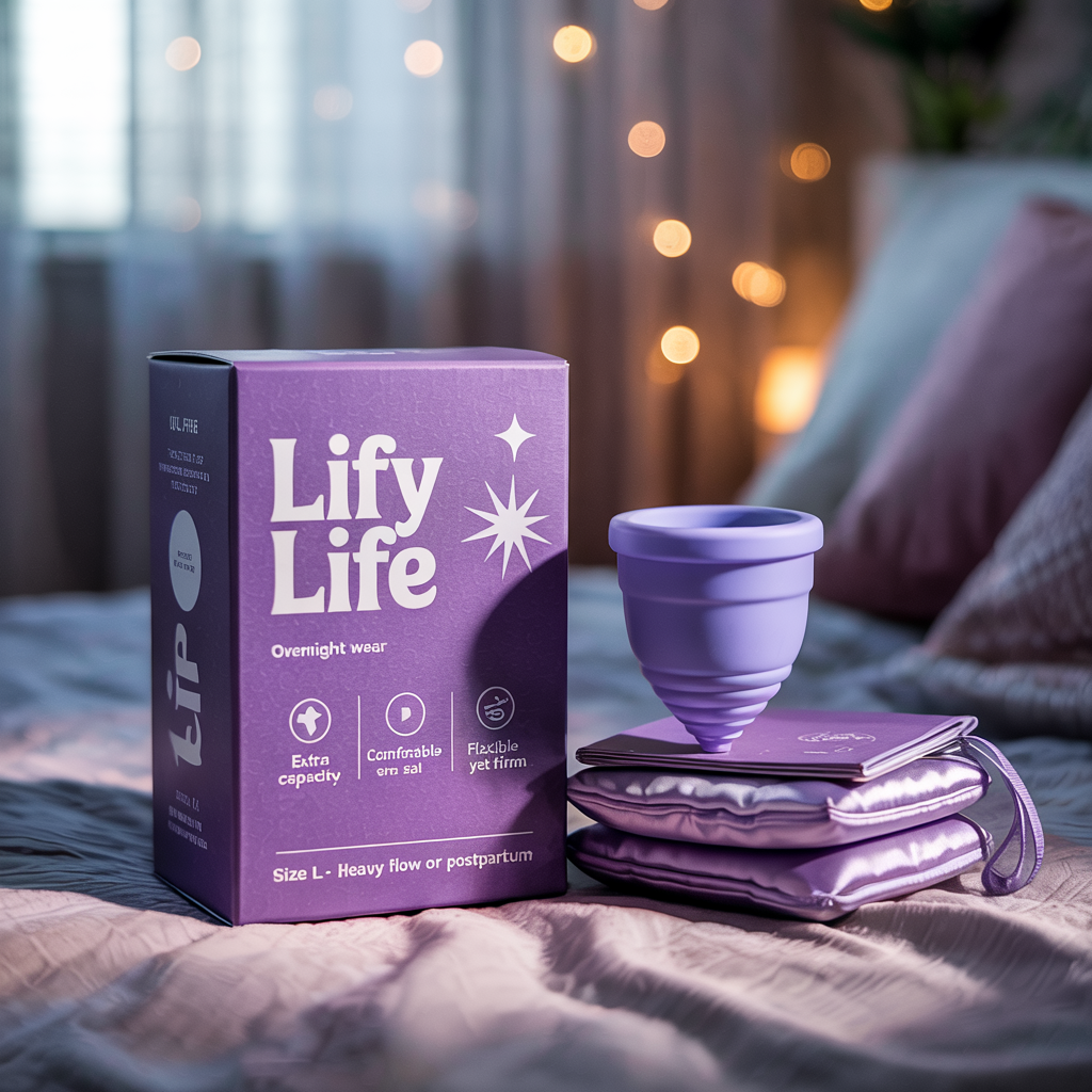 Lify Life Night Menstrual Cup – Leak-Proof, Overnight Protection for Heavy Flow
